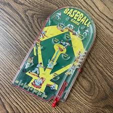 Schylling | Games | Retro L Y2k 207 Schylling Old School Vintage Tin Baseball Pinball Tabletop Game | Poshmark