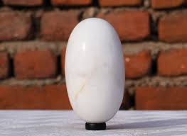 White Jade Stone | 105x55mm | Natural White Petalite Quartz ...