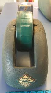 Vintage Scotch Tape Dispenser Whale Tail Heavy Cast Iron Retro Art Deco Green II | eBay