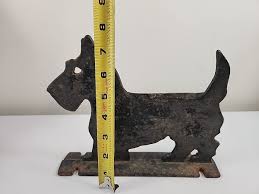 CAST IRON Vintage SCOTTIE DOG BOOT SCRAPER/DOOR STOP ...