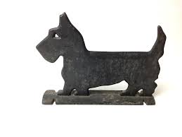 Early 20th Century Scotty Dog Boot Scrape in Cast Iron ...