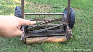 How a manual grass cutting machine works - Must watch - YouTube