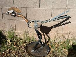 A roadrunner I made with a rock, some electronic items and ...