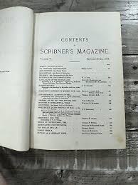 1889 Antique Bound Magazines Book "Scribner's Magazine" | eBay