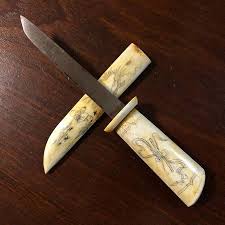 Antique Japanese 8" Scrimshaw Tanto Paper Knife Letter Opener - collectibles - by owner - sale - craigslist