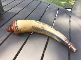 Antique Black Powder Horn | eBay