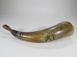Sold at Auction: Antique Masonic scrimshaw hand carved horn