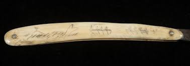 Sold at Auction: 19TH C. SAILOR MADE SCRIMSHAW STRAIGHT RAZOR