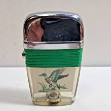 Vintage Working Scripto VU Lighter Pheasant Bird Hunting ...