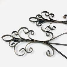 Metal Scroll Wall Sconce Candleholder Pair Set of 2 Holds 1 ...