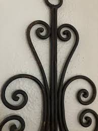 Vintage Black Metal Tulip Wall Sconce: Rustic Candle Holder ...