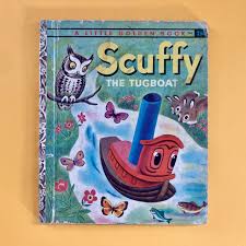Scuffy the Tugboat, C (3rd), Vintage Little Golden Book ...