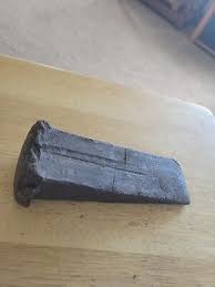 3lb 2oz 6 1/2" Long 2" Wide Log Splitting Wedge Unmarked | eBay