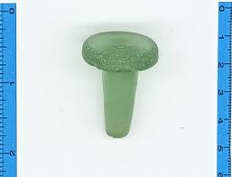 Intact Antique Lightly Frosted Sea Glass Bottle Stopper ...