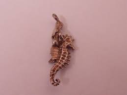 CLEARANCE K96 SOLID SILVER MERMAID RIDING A SEAHORSE S BACK CHARM