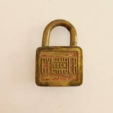 Vintage Circa 1920's Brass Padlock, Locked With No Key but ...