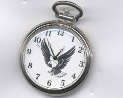 Eagle on Dial Silvertone (quartz) Pocket Watch - Etsy