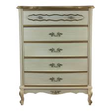 Mid Century French Provincial Style Highboy Dresser With ...