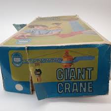 VTG 1960s SEARS Giant Crane Toy w/ Remote & Box Electric ...