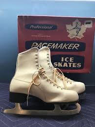 Vintage Pacemaker Professional Ice Skates White 8 | eBay