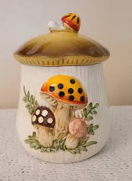 Merry Mushroom Vintage 1983 6" Canister with Lid. Sears Roebuck and Co. Japan | eBay