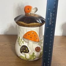 Vintage Sears Merry Mushroom Ceramic Canisters Japan Lot Of ...