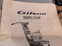 Vintage Gilson Tiller Owner's Manual and Parts List 51105 and 51105Z | eBay