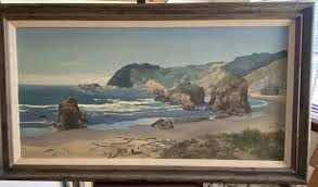 Linda Tuma Robertson Oil Painting Amazing Coastal Landscape Oklahoma Artist | eBay