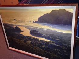 SCULPTOR & INDIANA JONES ILLUSTRATOR BRUCE WOLFE OIL "Golden Sundown" 33" X 48" | eBay