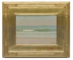 Lot - HERMANN DUDLEY MURPHY, (American, 1867-1945), The Surf, oil on artist''s board, 10 x 14 in., frame: 18 3/4 x 22 3/4 in.