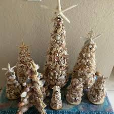 Sea Shell Art Tree Home Decoration | 10 Inches Tall | Shells ...