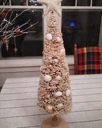 Vintage Handmade Natural Fiber Flocked Seashell Centerpiece ...