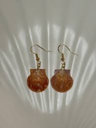 Small Scallop Dangle Earrings | C Shell Designs