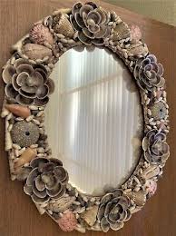 home decor - handmade mirror with shell frame never used | eBay