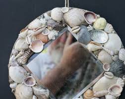 Round Seashell Mirror #001 - Etsy