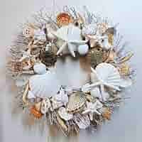 Amazon.com: 20" Sea Shell Wreath on Birch Twig with Highly Polished Abalone Shells in 5 Designs : Home & Kitchen