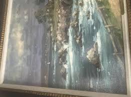 Thomas Kinkade “Seaside village” limited edition on canvas ...