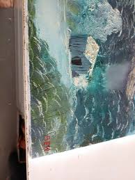 Original art painting canvas winter landscape | eBay