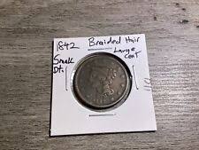 Philadelphia 1842 Year Braided Hair Large Cents (1839-1857) for sale | eBay
