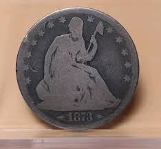 1873-P SEATED LIBERTY HALF-With Arrows | eBay