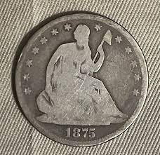 1875 Seated Liberty Half dollar , G / VG | eBay