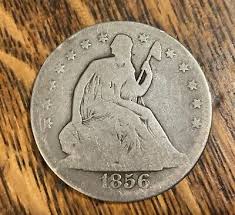 1856 O SEATED LIBERTY SILVER HALF DOLLAR 50C GOOD G | eBay