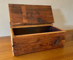 Vintage Wooden Tool Box: Rustic Storage, Mountain Cabin ...