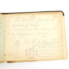 Original British WWI Nurse Named Medical Kit Grouping in Case with Amazing Autograph Book – International Military Antiques