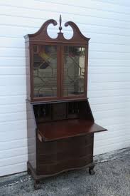 Mahogany Ball and Claw Feet Tall Secretary Desk 3762 | eBay