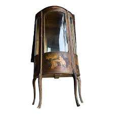 Antique Mahogany Showcase by Vernis Martin, 1890 | Chairish