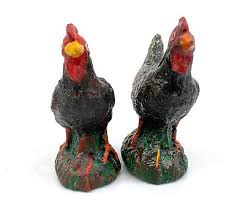 Elastolin Lineol Hen Black Chicken x 2 Composite 1940s Toy Figure Vintage | eBay