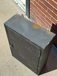 Vintage Industrial Cabinet, Steel Tabletop or Wall Mount ...