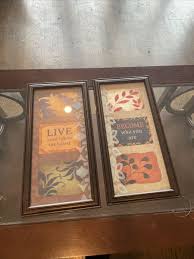 2 FRAMED WALL HANGING "LIVE YOUR LIFE TO THE FULLEST, BECOME WHO YOU ARE” | eBay