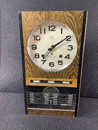 Rare Vintage NHT Crownfan 30 Day Wind up Wall Clock W ...